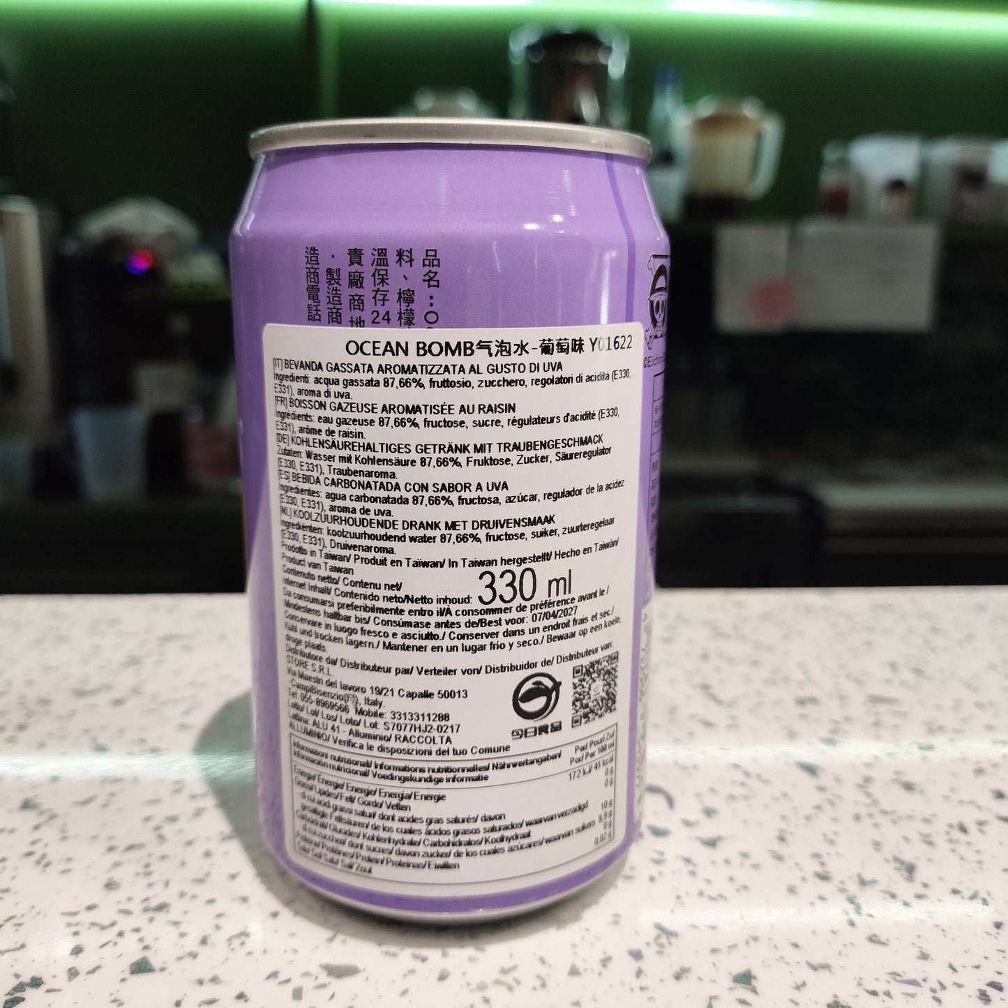 Oceanbomb OP - Bibita frizzante all'Uva 330ml