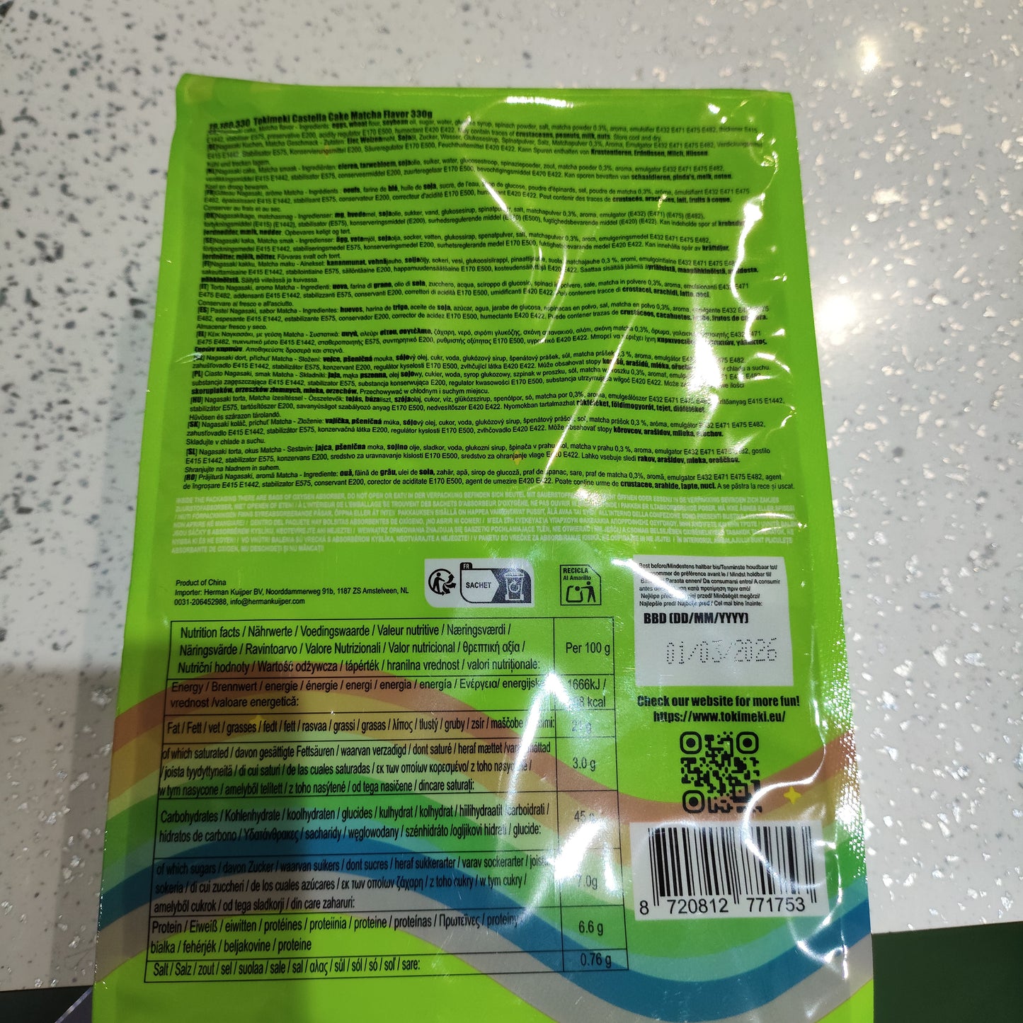 Tokimeki - Castella al Matcha 330g