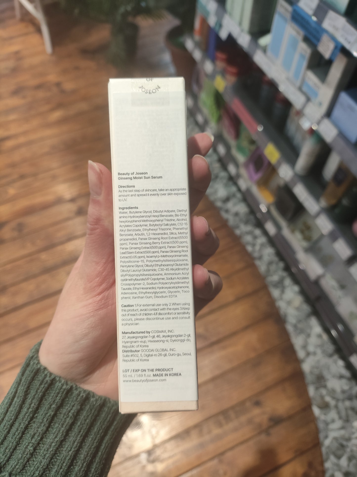 Beauty of Joseon - Protezione solare al ginseng 50spf 50ml