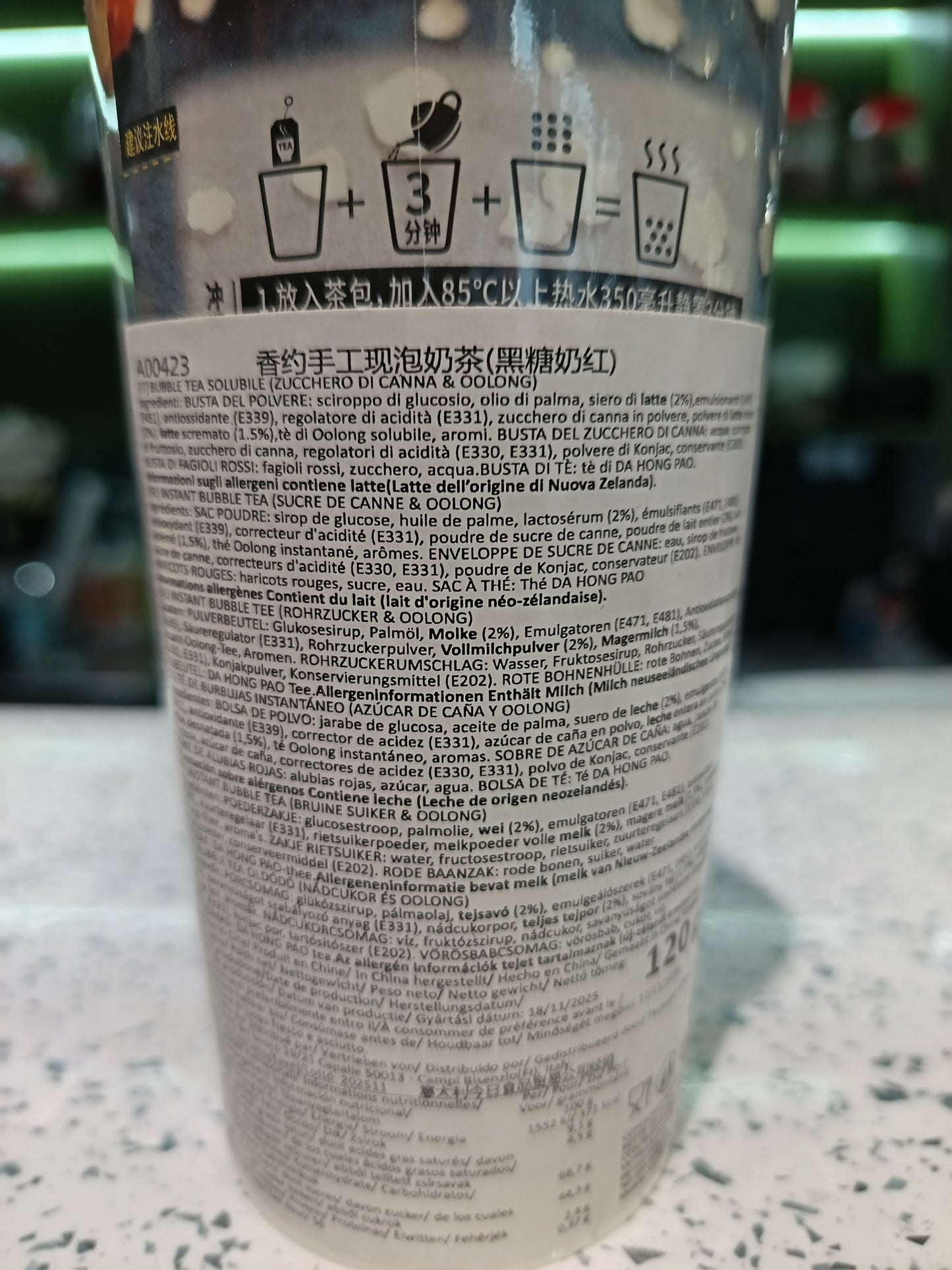 XY - Milktea Tè Oolong e Zucchero di Canna 22g