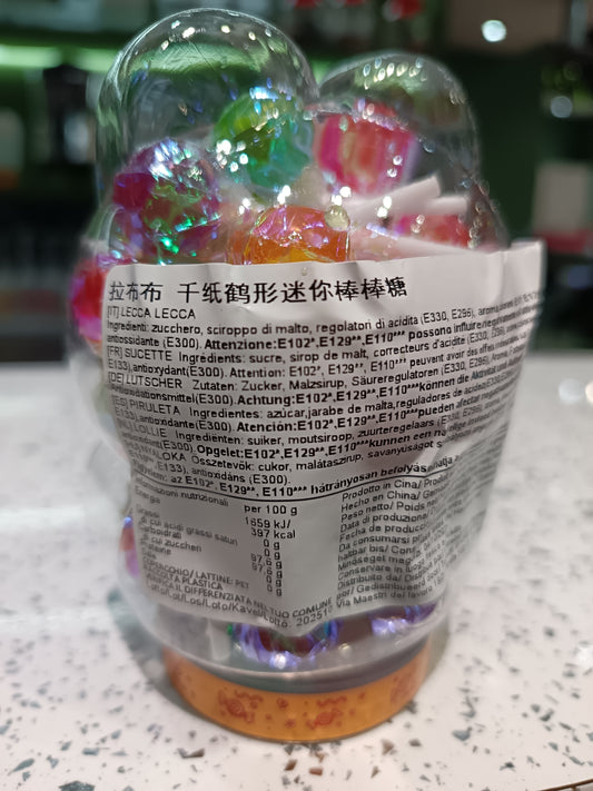 Labubu - Mini Lecca Lecca alla Frutta 125g (glitter)