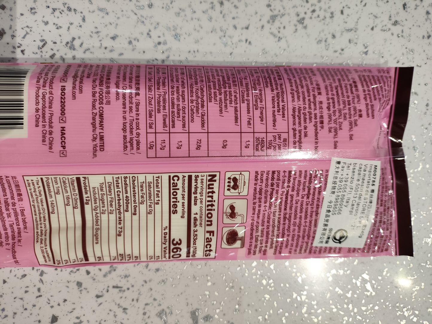 CS - Spaghetti stile Sichuan 340g