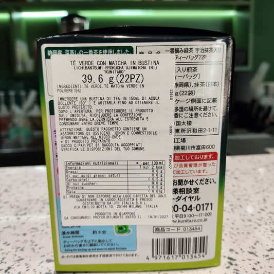 Kunitaro - Tè Verde con Matcha in bustine 39.6g