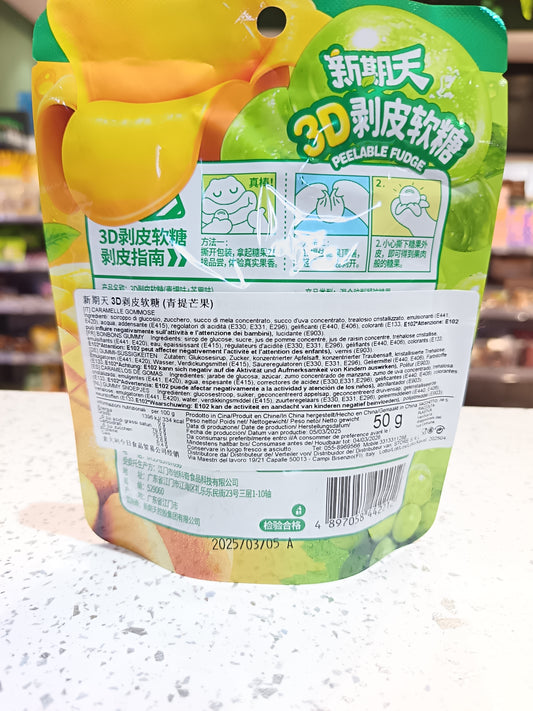 XQT - Caramelle Sbucciabili al Mango e uva 50g