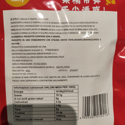Lingua d'Anatra piccante 50g