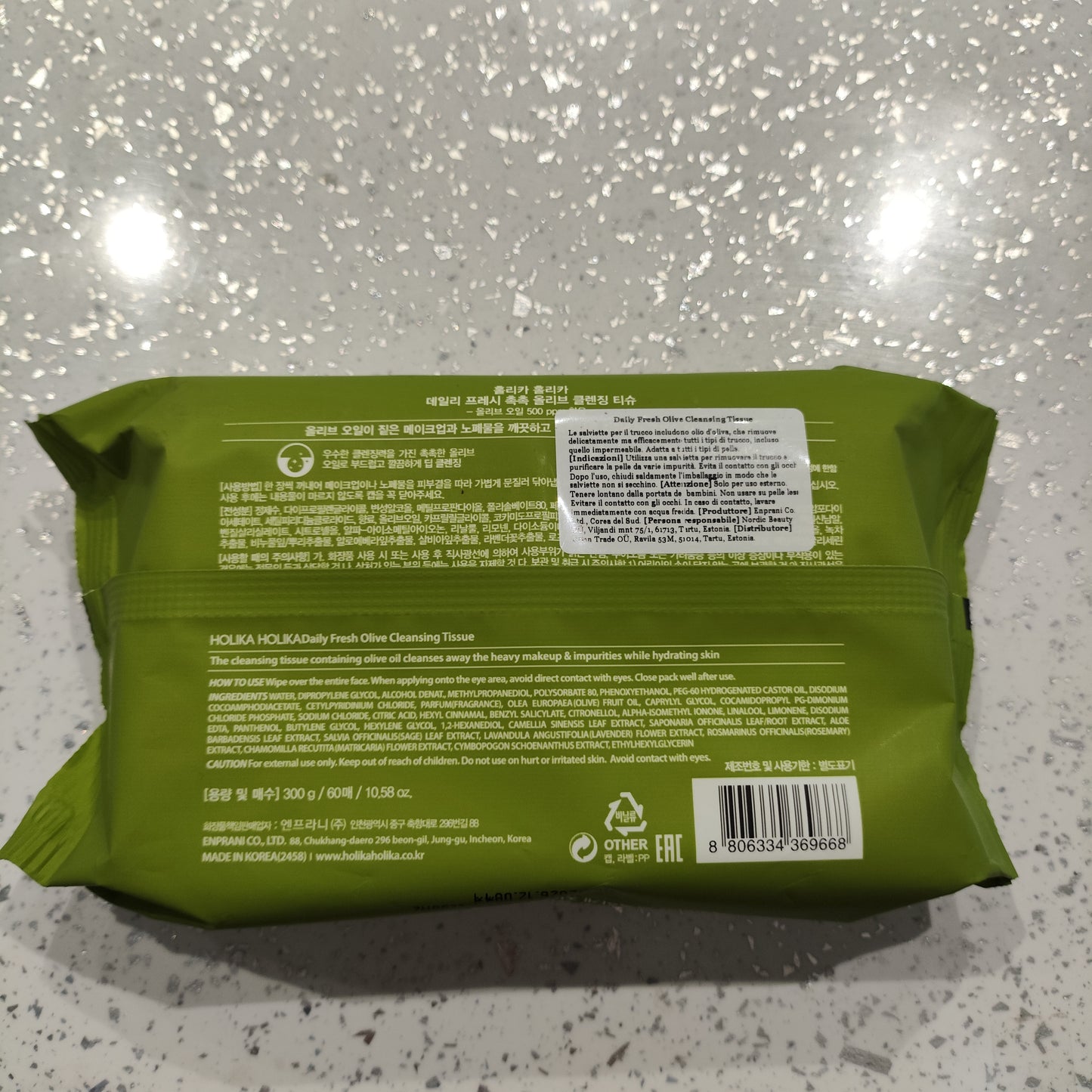 Holika Holika - Salviette Idratanti all'Oliva 300g