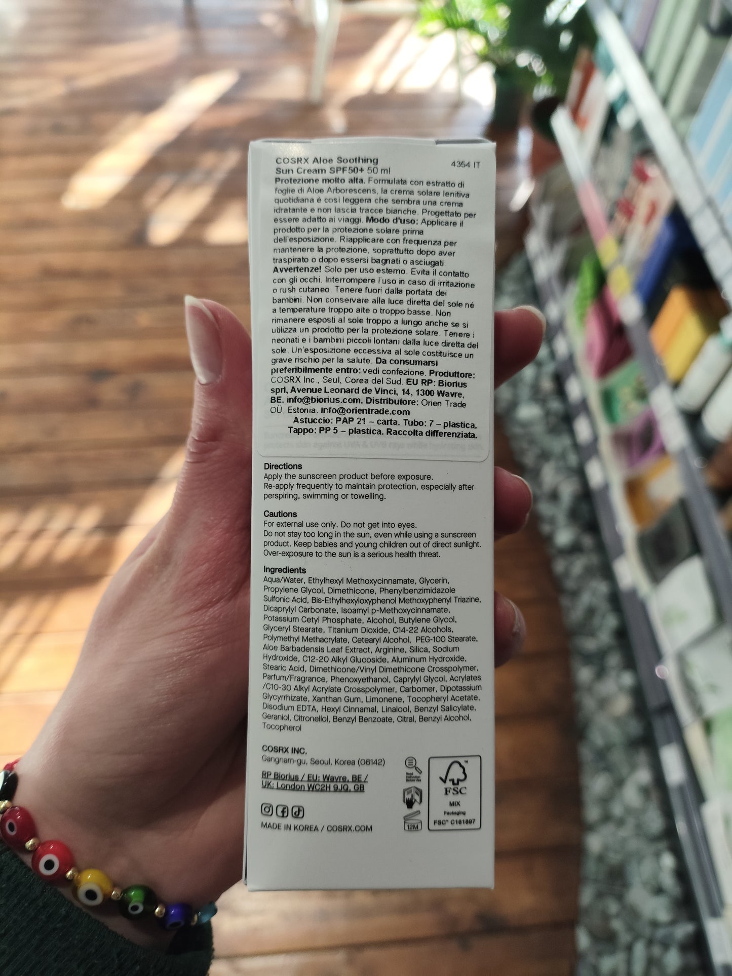 Cosrx - Crema Solare all’Aloe 50SPF 50ml