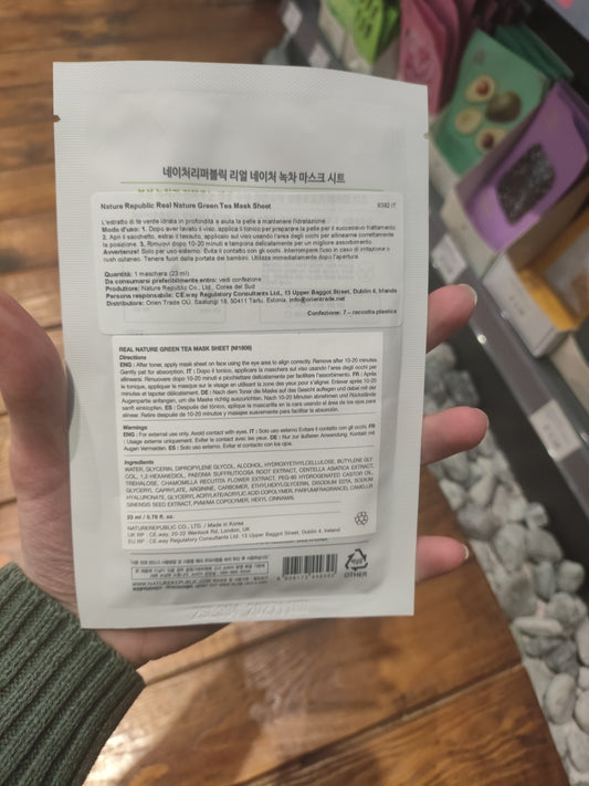 Nature Republic - Maschera al Tè Verde 23ml
