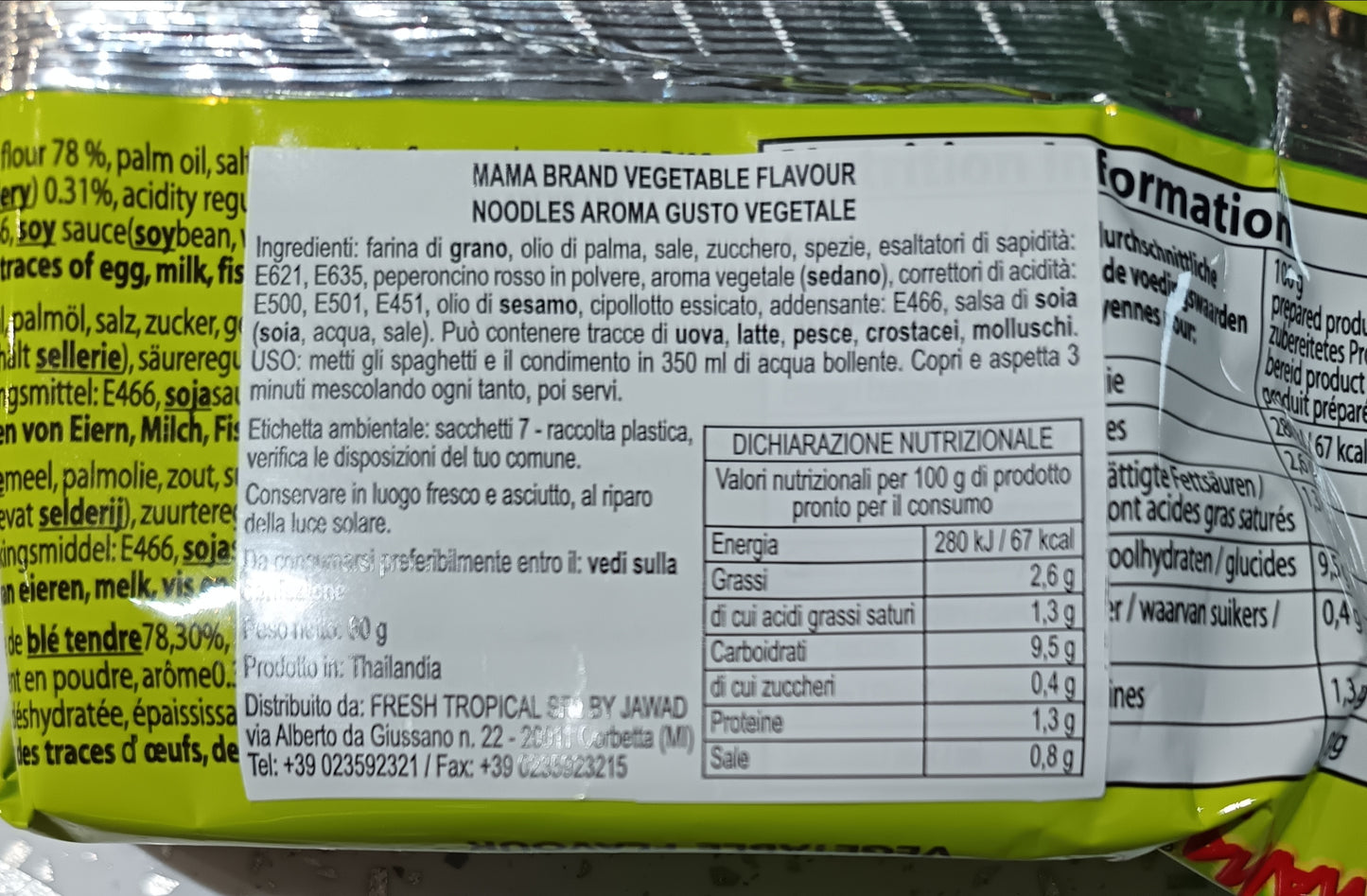 Mama - Ramen alle Verdure 60g (CON BRODO)
