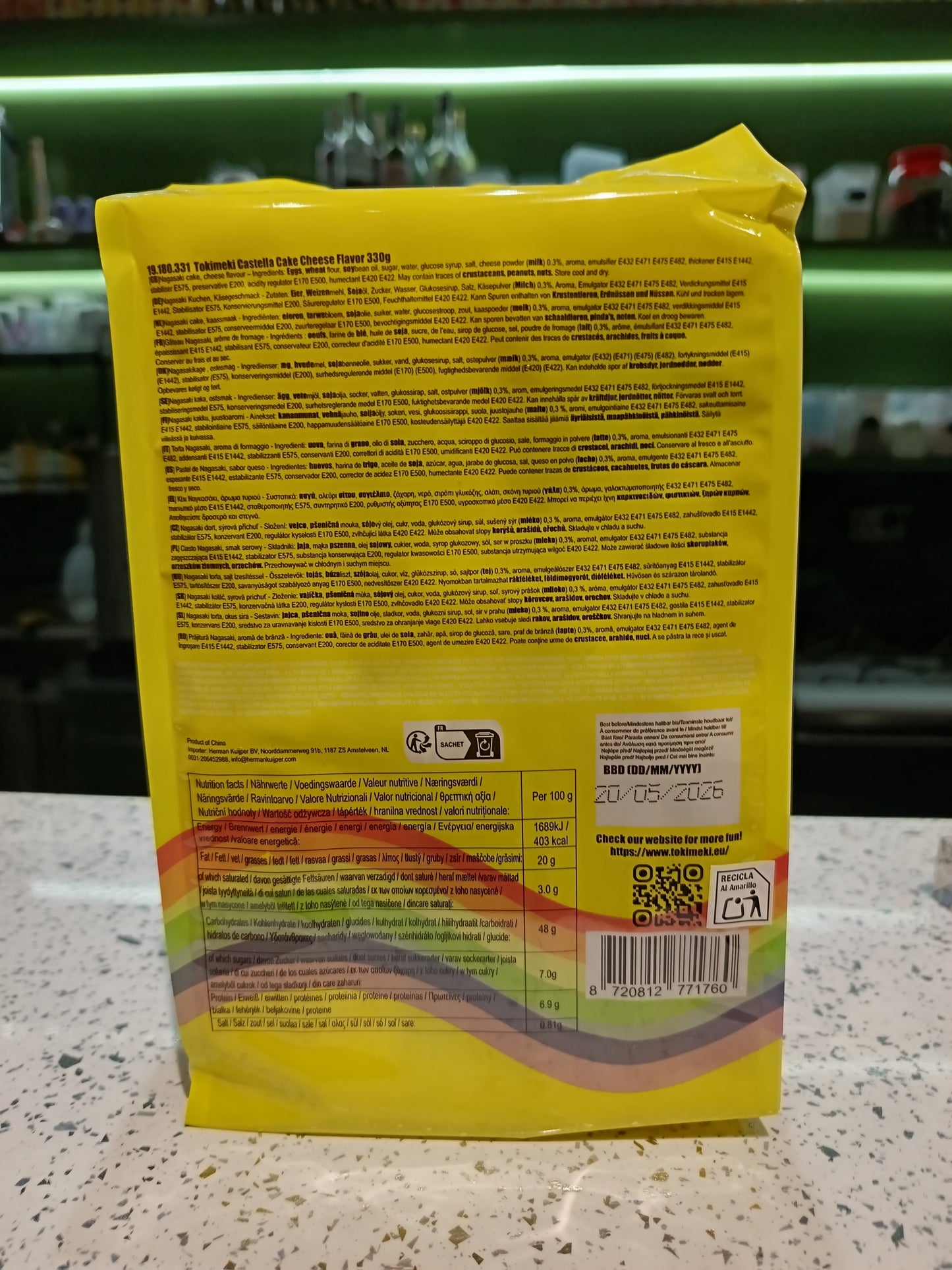 Tokimeki - Castella al Formaggio 330g