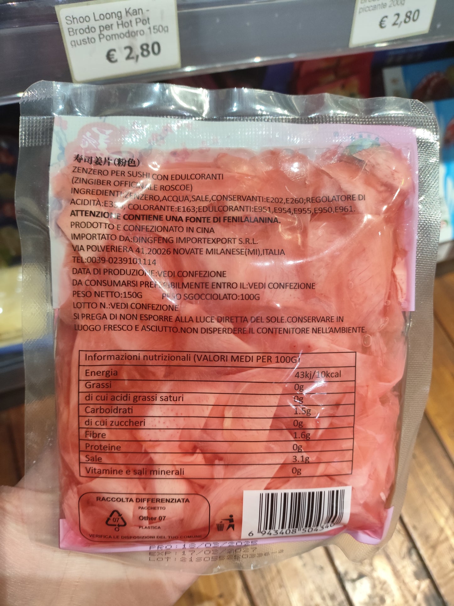 DF - Zenzero per Sushi Rosa 150g