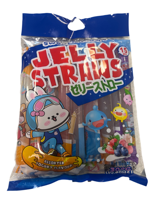 SM - Jelly Straws Gelatine alla frutta mista (BLU) 300g