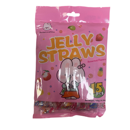 Sm - Jelly Straws Gelatine ai Frutti Misti (rosa) 300g