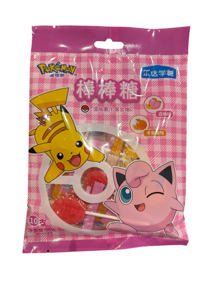 Pokemon - Lollipop alla pesca e arancia 60g