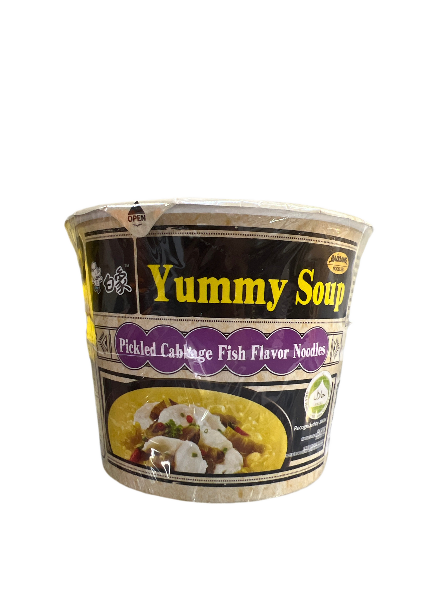 Baixiang - Ramen al Pesce agropiccante BOWL 132g (CON BRODO)