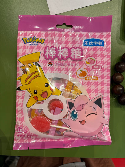 Pokemon - Lollipop alla pesca e arancia 60g