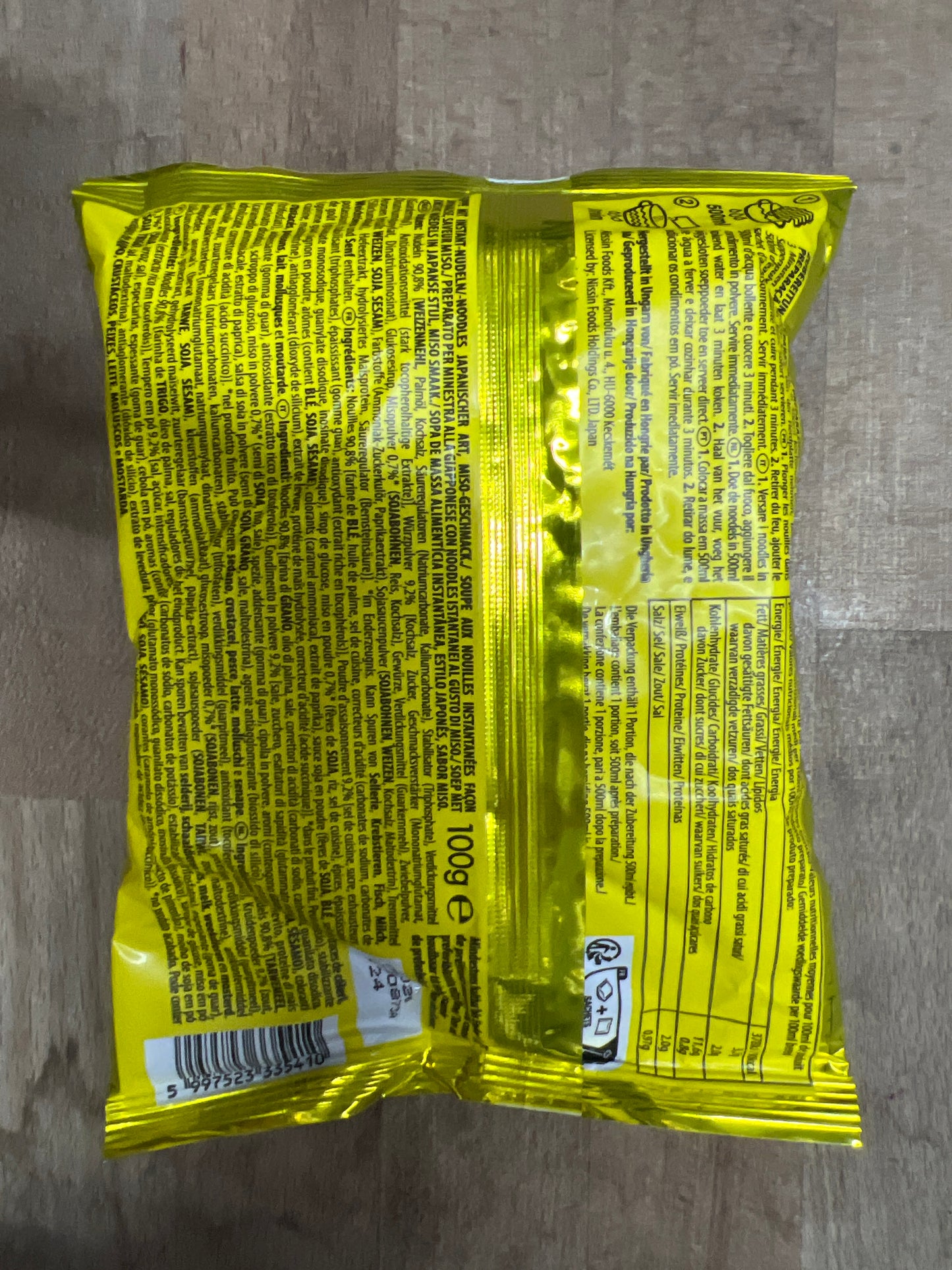 Nissin - Demae Ramen al Miso 100g (CON BRODO)