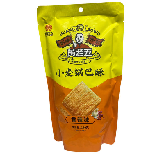 Huang Laowu - Cracker di Riso piccante 170g