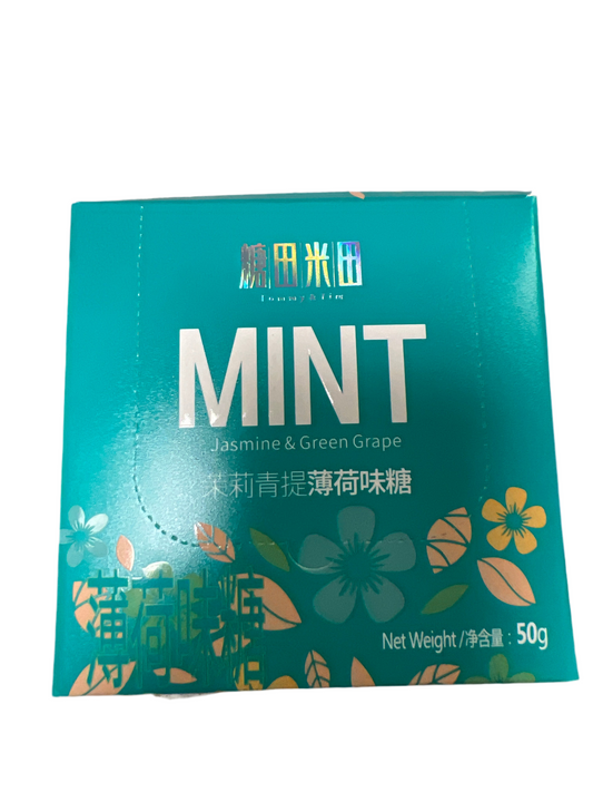 T&T - Caramelle alla Menta con Gelsomino e Uva 50g