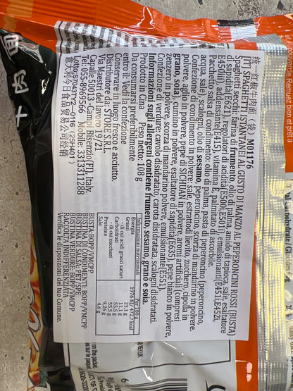 Unif - Ramen al Manzo Piccante 119g (CON BRODO)