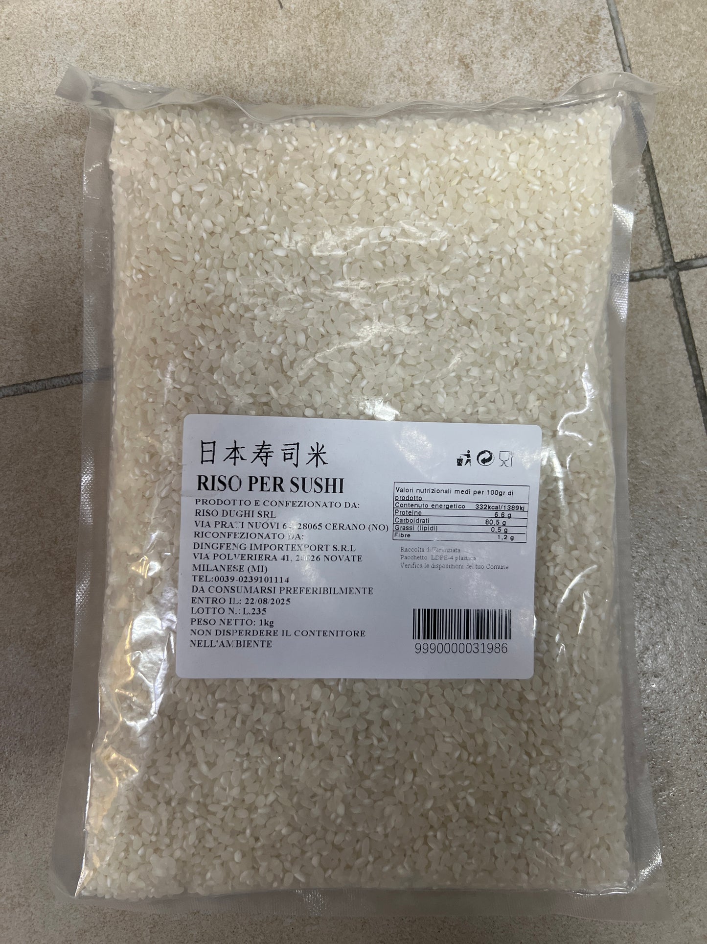 Riso sushi 1kg