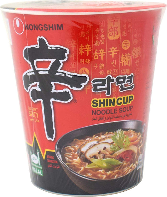 Nongshim ramen shin instantaneo zuppa di verdure (piccante) cup 56g