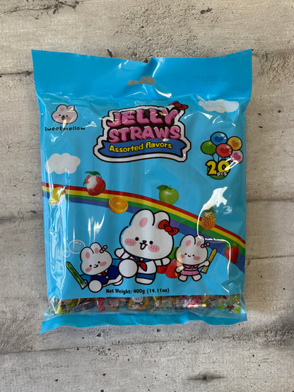 SM - Jelly Straws Gelatine alla frutta (azzurre) 400g