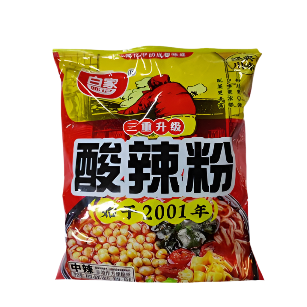 Baijia - Vermicelli di riso alle Verdure Agropiccanti (CON BRODO)