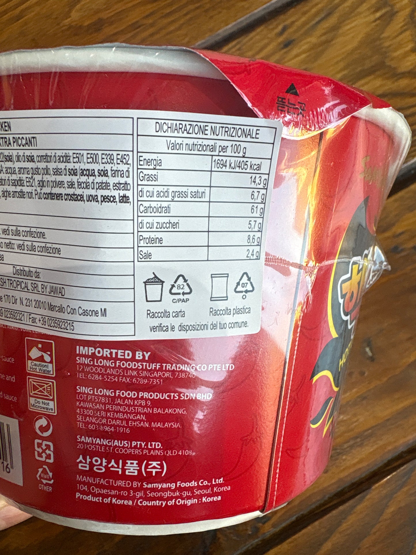 Samyang - Ramen Buldak al Pollo Piccante "x2" BOWL 105g