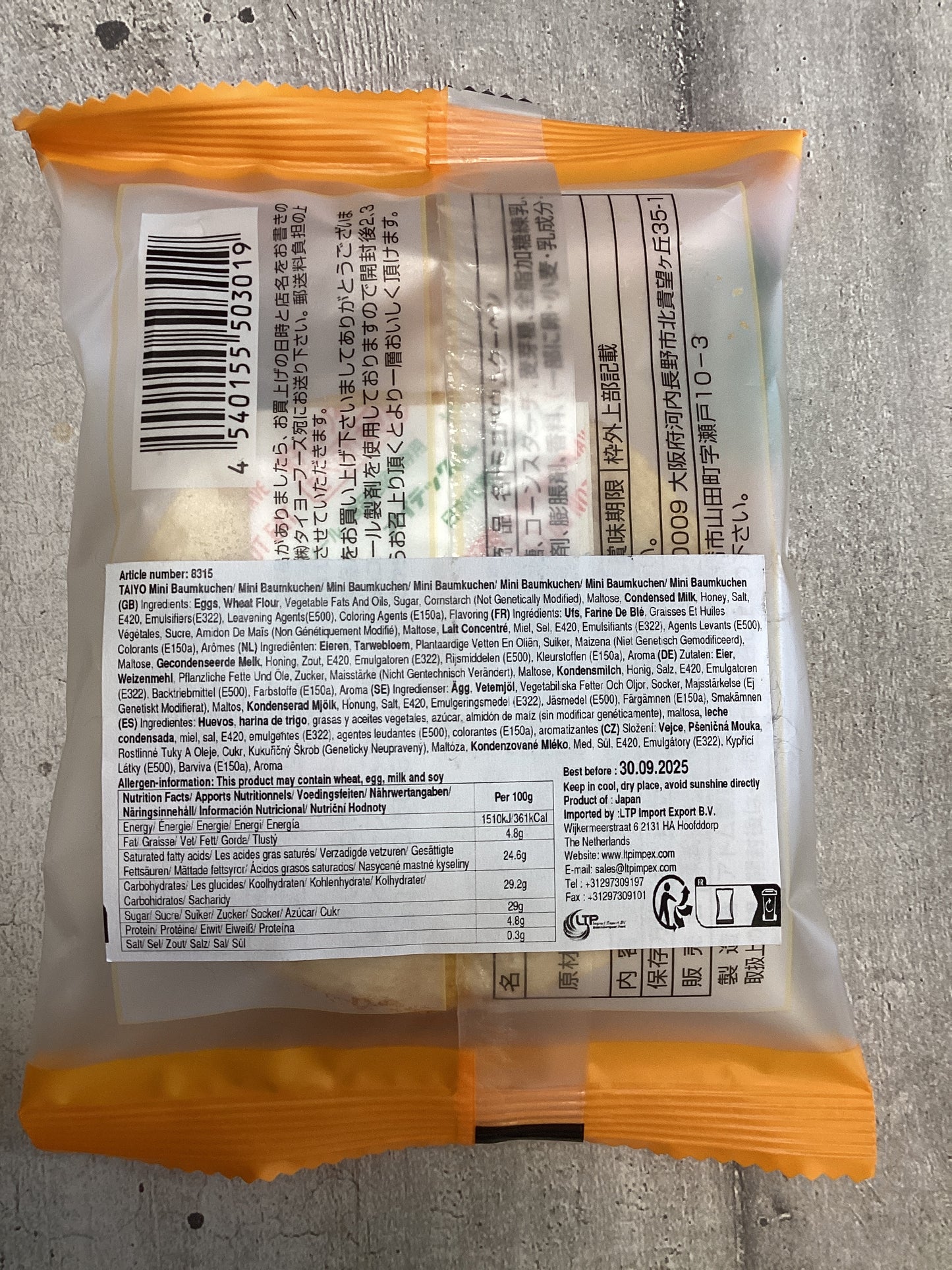 Taiyo - Tortina originale 70g