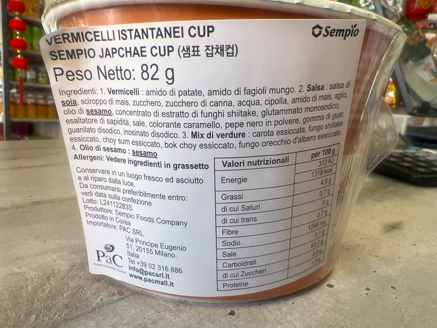 Sempio - Japchae istantaneo BOWL 82g