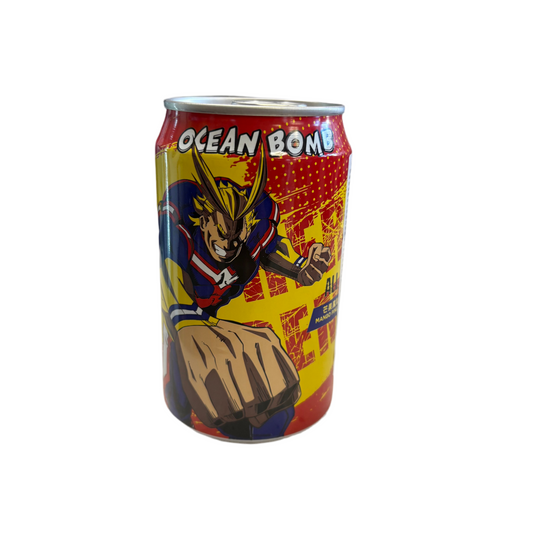 Oceanbomb - Bevanda MHA frizzante al mango e ananas (All Might) 330ml