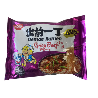 Nissin - Demae al Manzo Piccante 100g (CON BRODO)