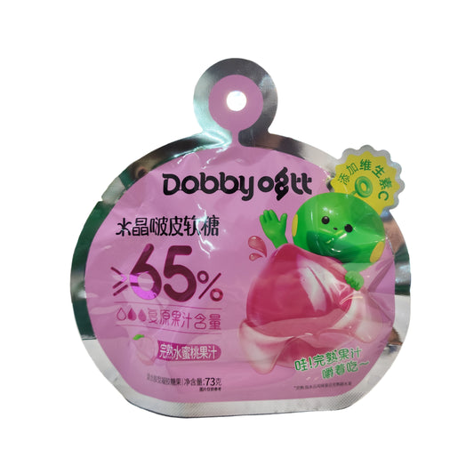 Dobby - Caramelle gommose sbucciabili alla Pesca 73g