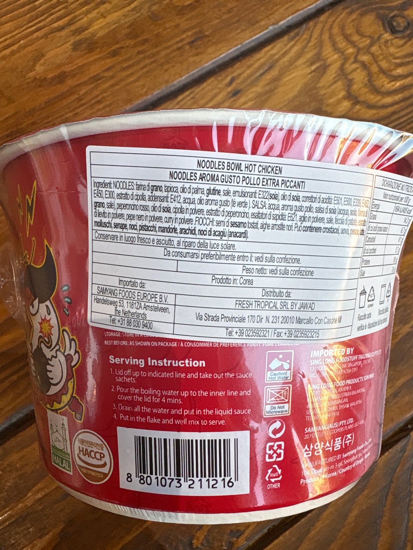 Samyang - Ramen Buldak al Pollo Piccante "x2" BOWL 105g