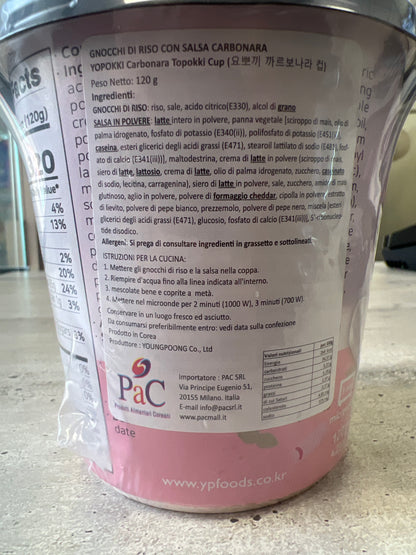 Yopokki - Tteobokki alla Carbonara 120g