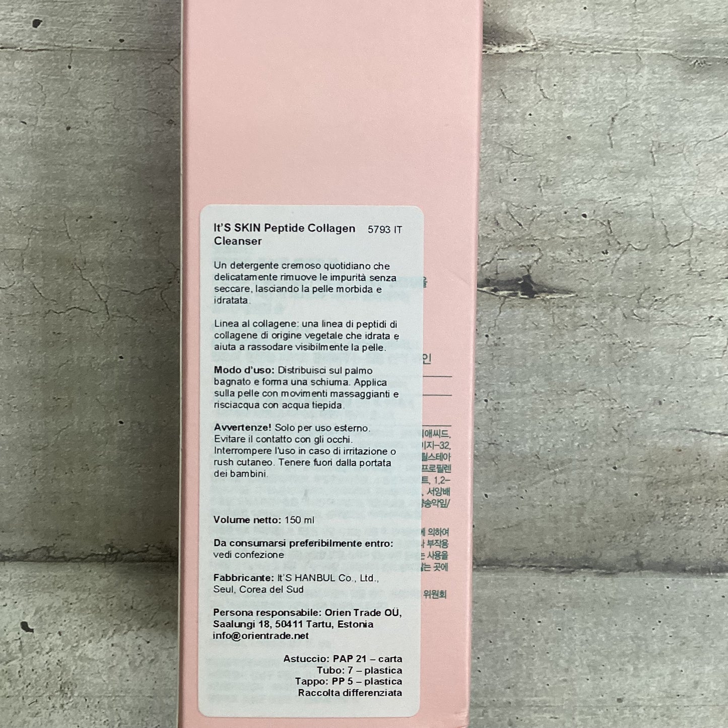 It's skin - Schiuma Detergente Peptide collagene 150ml