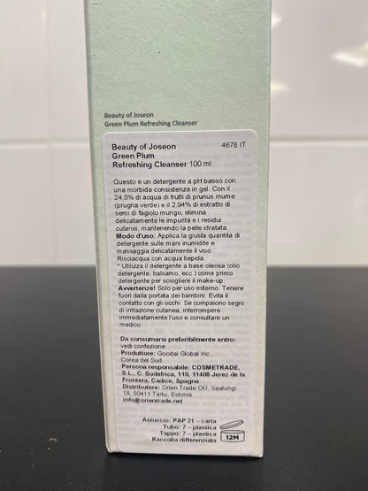 Beauty Joseon - Detergente alla prugna verde 100ml