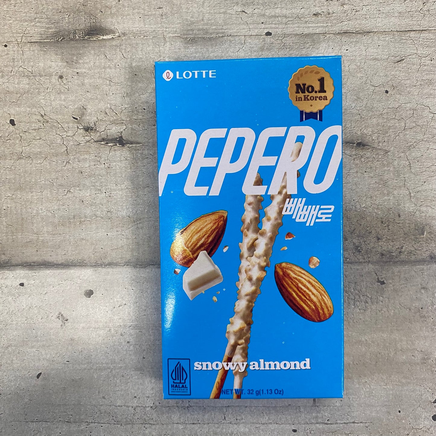 Pepero - Pocky al cioccolato bianco e mandorle 32g