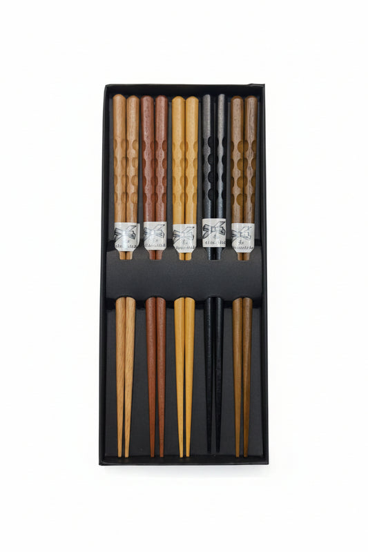 UIB Set di bacchette di legno 5 paia