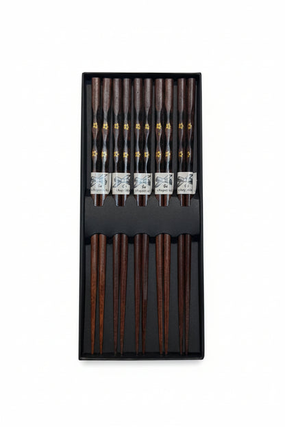 UIB Set di bacchette di legno 5 paia