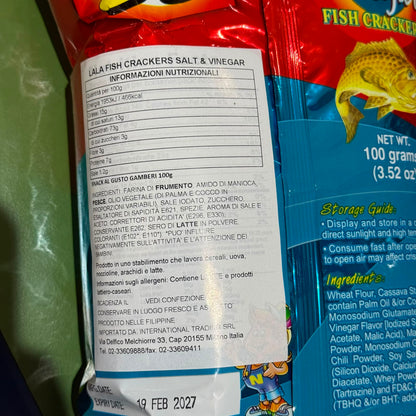 La-La - Fish Crakers al sale e aceto 100g