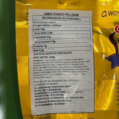 Oishi - Pillows gocce al cioccolato 150g
