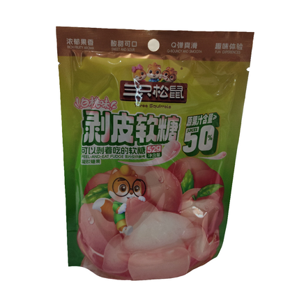 Three Squirrel - Caramelle sbucciabili alla Pesca 52g