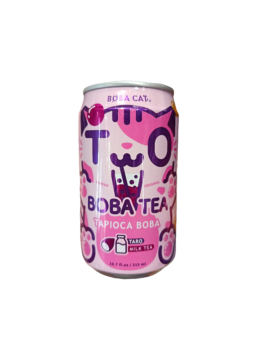 Boba Cat - Boba Tea al taro con tapioca 315ml