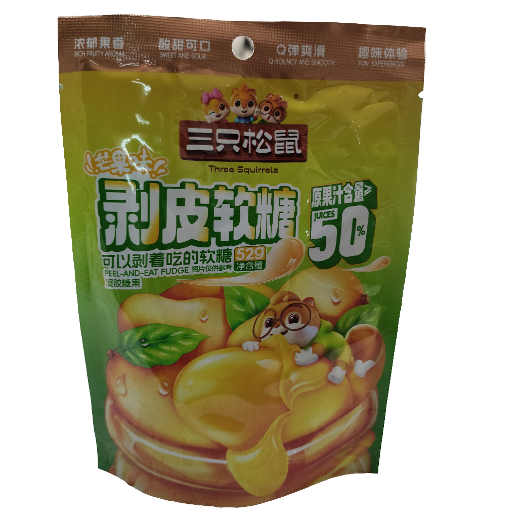 Three Squirrel - Caramelle Sbucciabili al Mango 52g