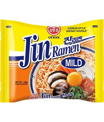 Ottogi - Jin Ramen Mild alle Verdure 120g (CON BRODO)