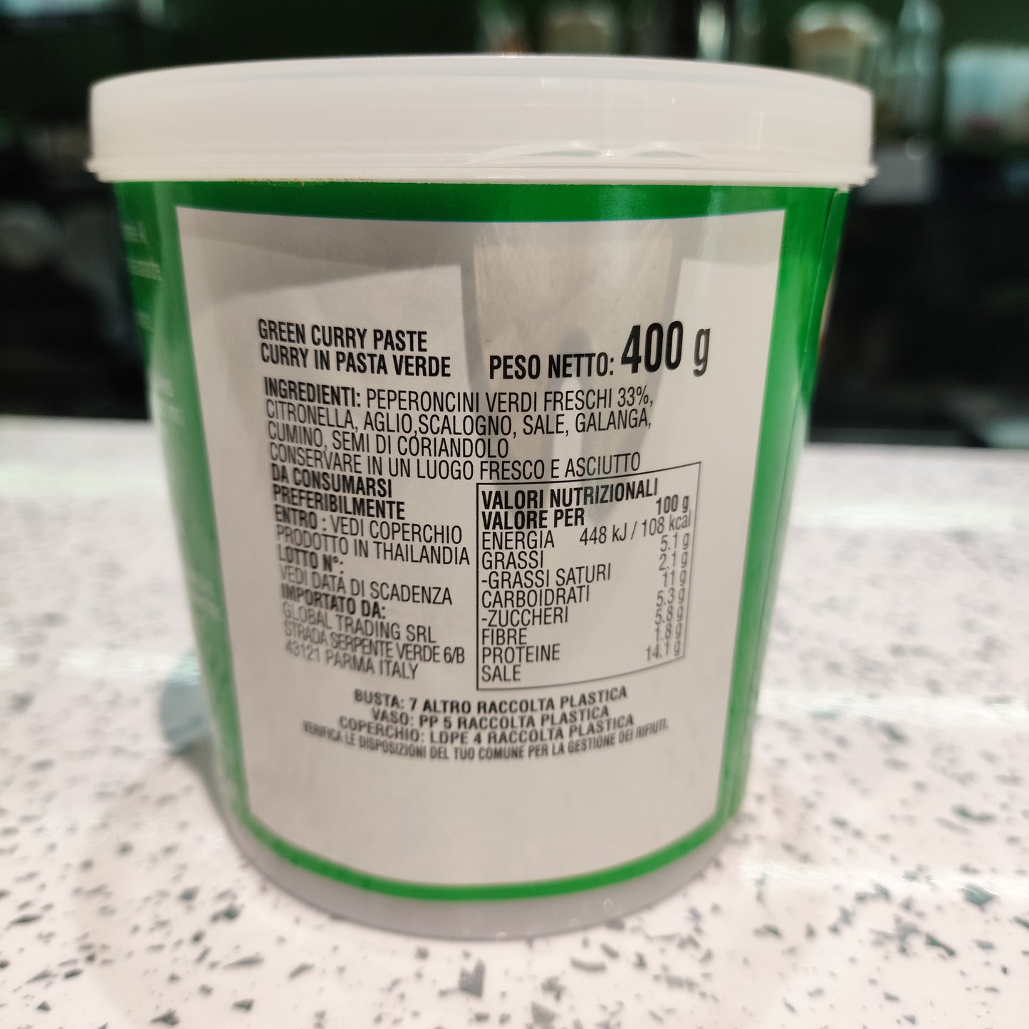 Cockbrand - Pasta di Curry Verde 400g