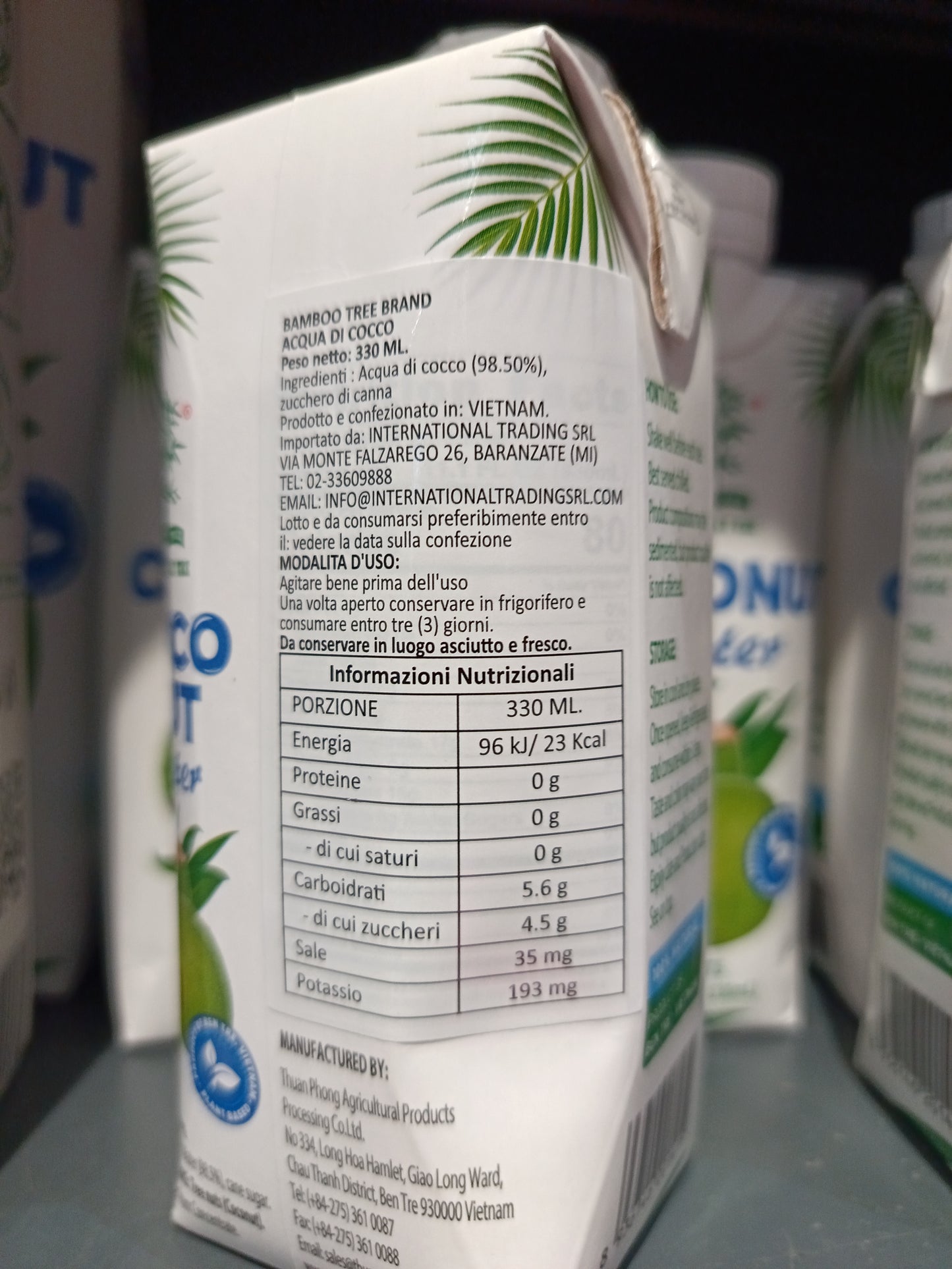 Bt - Acqua di cocco 330ml