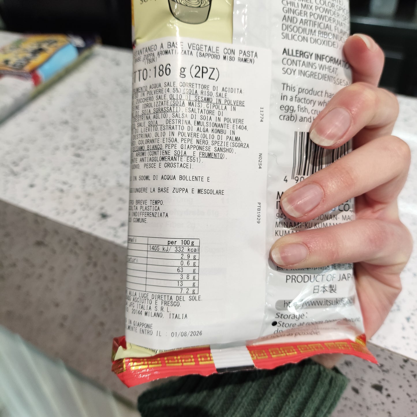 Itsuki - Ramen Sapporo al Miso 180g (CON BRODO)